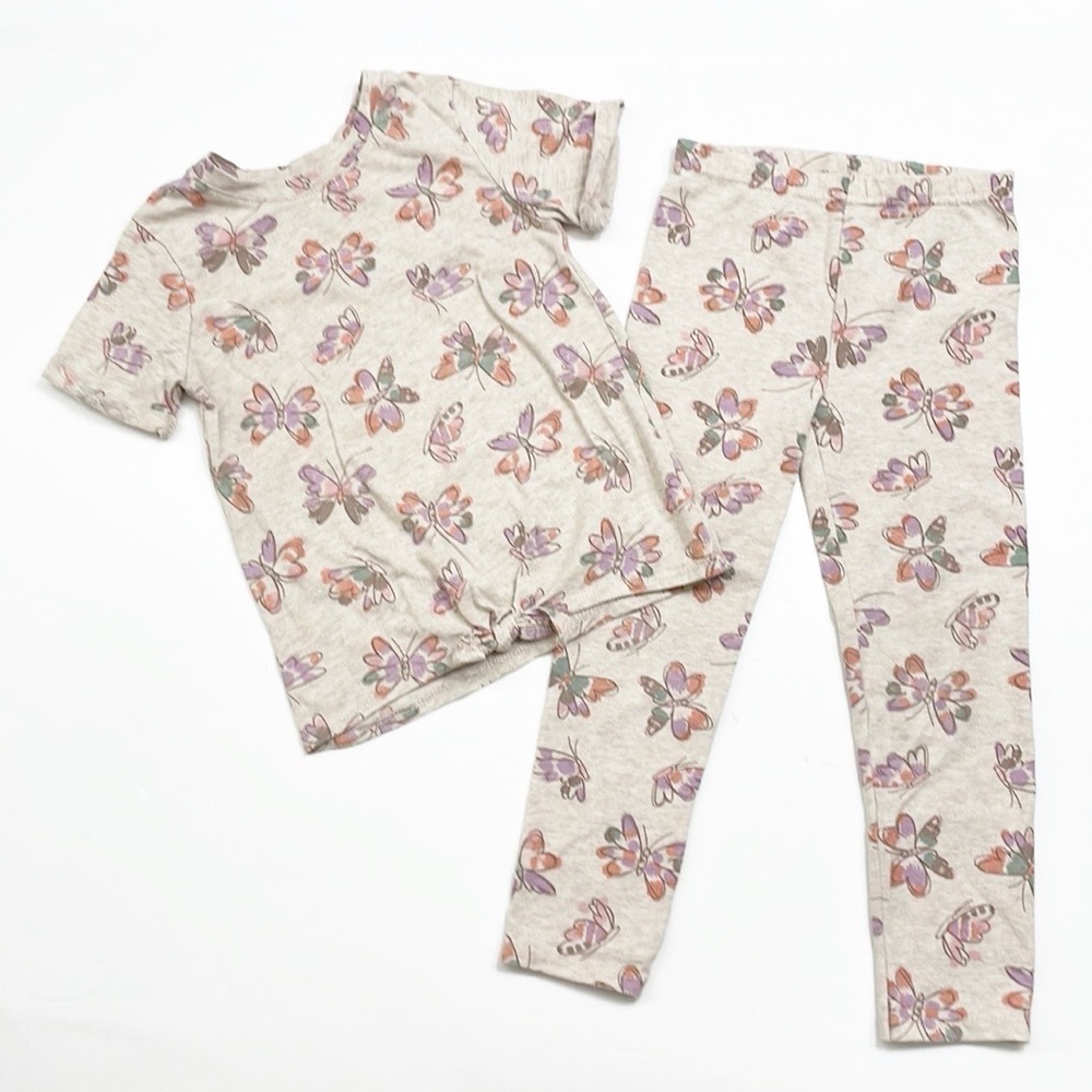 Garanimals toddler girls butterfly print matching set